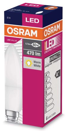 LED ŽARULJA OSRAM E14 5,5W svijeća 220V 2700K 470lm