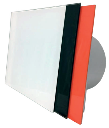 Panel za ventilator AirRoxy dRim fi100 bijeli staklo