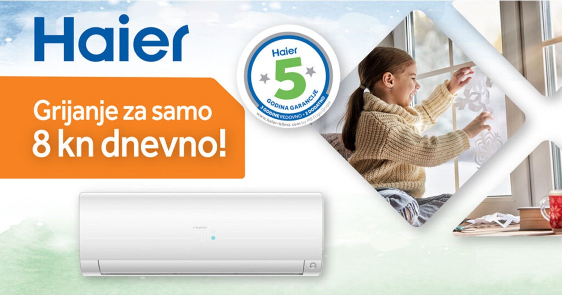 Haier Flexis Plus 3,5/4,2 kW bijela WI-FI 2021