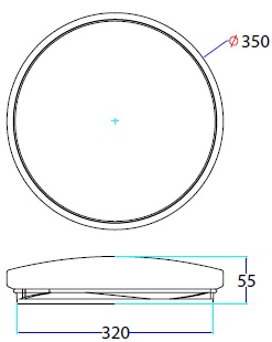 LED stropna lampa - zvjezdano nebo - 24W, 3u1