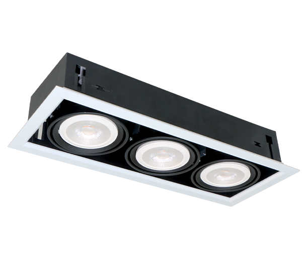 LED UGRADNA SVJETILJKA 12W 3XE27 2700K BIJELA