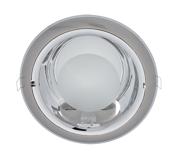 LED UGRADNA SVJETILJKA + 2X LED ŽARULJE 9W 2700K  GRAFIT/KROM