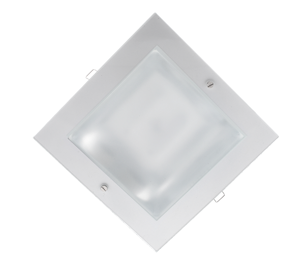 LED UGRADNA SVJETILJKA + 2X LED ŽARULJE 9W 2700K BIJELA