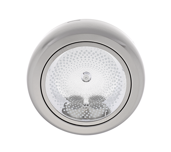 LED UGRADNA SVJETILJKA + 2X LED ŽARULJE 9W 2700K SATENSKI NIKAL
