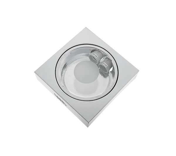 LED UGRADNA SVJETILJKA + 2X LED ŽARULJE 9W 2700K BIJELA