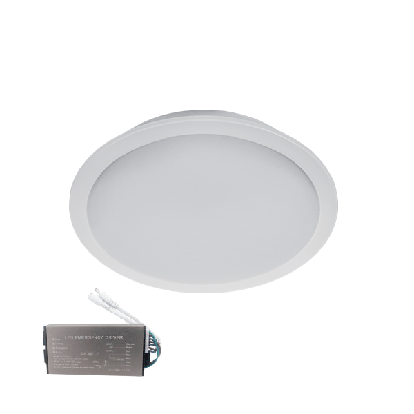 LED PANEL OKRUGLI 10W 4000K IP65 SA PANIK MODULOM