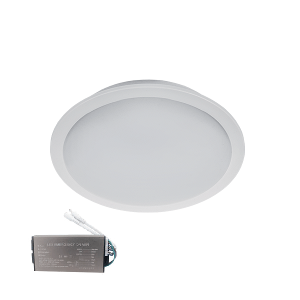 LED PANEL OKRUGLI 10W 6500K IP65 SA PANIK MODULOM