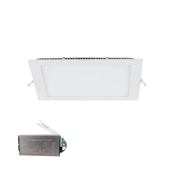 LED PANEL KVADRATNI NADGRADNI 18W 6400K SA PANIK MODULOM