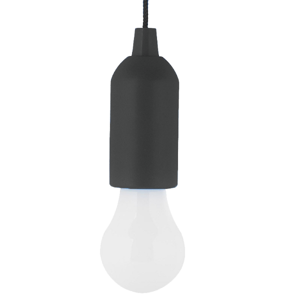 PRIJENOSNA LED LAMPA OBLIK SIJALICE E-6621 1W CRNA
