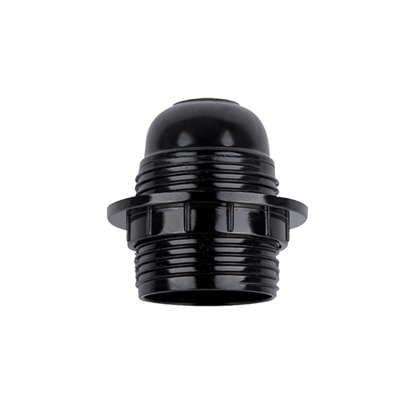 GRLO ZA ŽARULJU SA OKVIROM BAKELITNO E27 CRNO