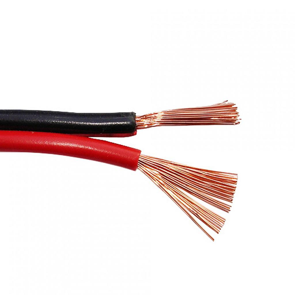 KABEL ZA ZVUČNIKE - 2X1.0 - CRVENO/CRNI - 1m