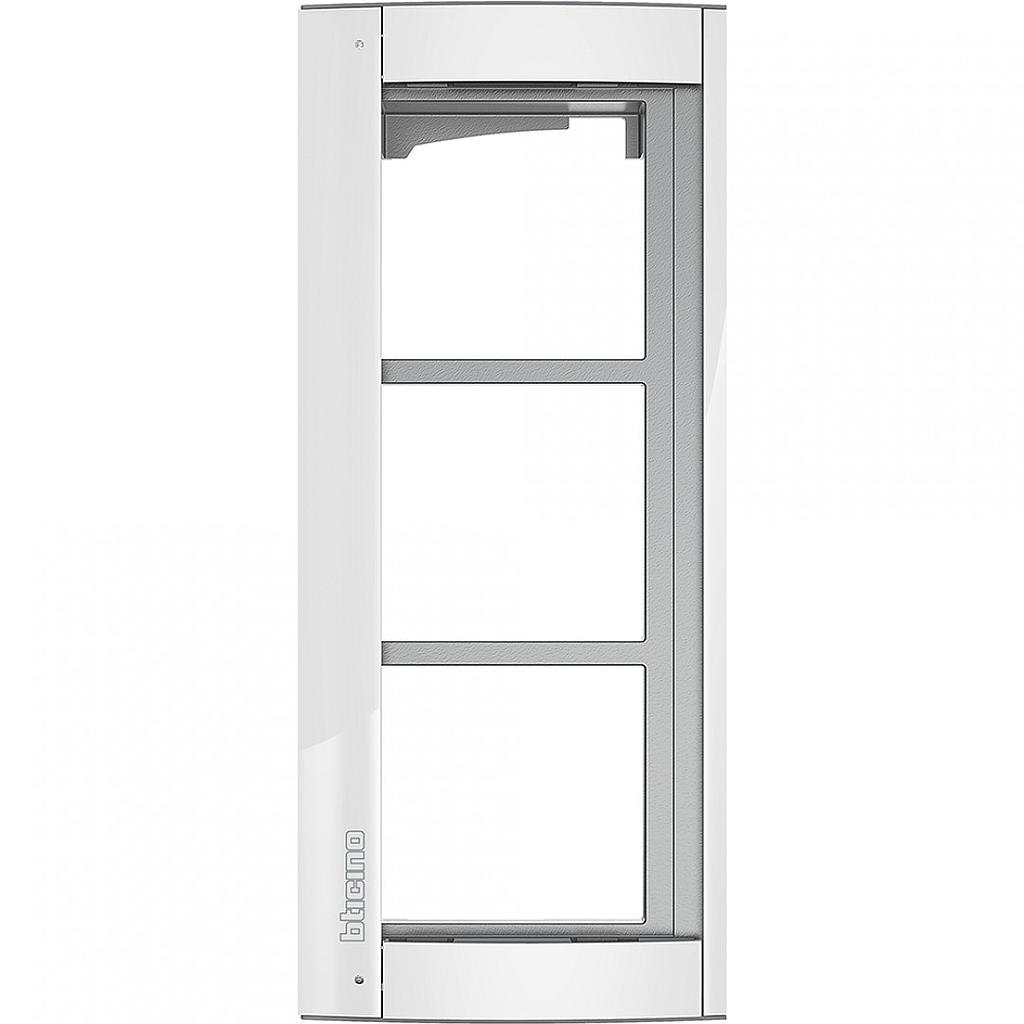 OKVIR ZA PORTAFON SFERA 3 MODULA ALLWHITE