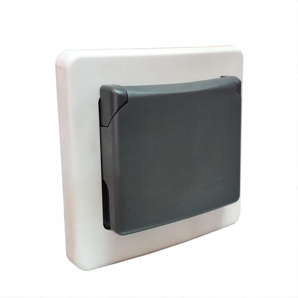 PRIKLJUČNICA ŠUKO - S POKLOPCEM - PŽ - IP44 - 86707 - BIJELA - PLEXO55 - LEGRAND