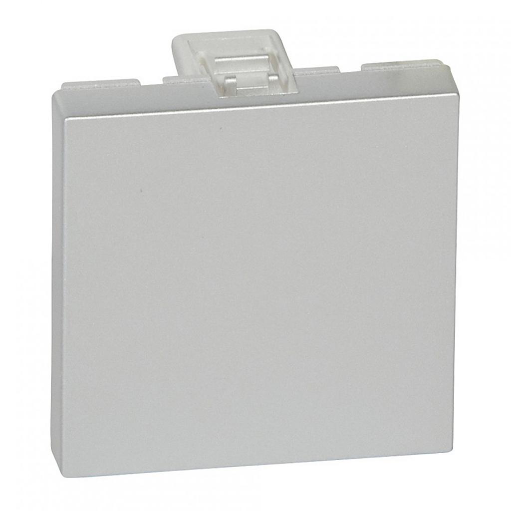 POKLOPAC SLIJEPI - 2 MODULA - ALUMINIJ - 079280 - MOSAIC - LEGRAND