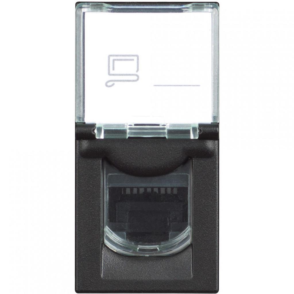PRIKLJUČNICA - RJ45 - CAT.5E - UTP - 1M - RG4279C5E - CRNA - CLASSIA - BTICINO