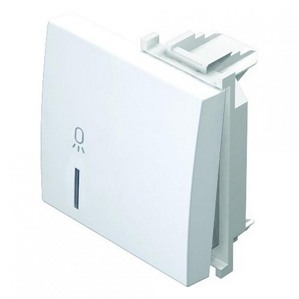 TIPKA POKROVNA - ZA SVJETLO - BIJELA - 2 MODULA - TM12PWIN02 - MODUL - TEM