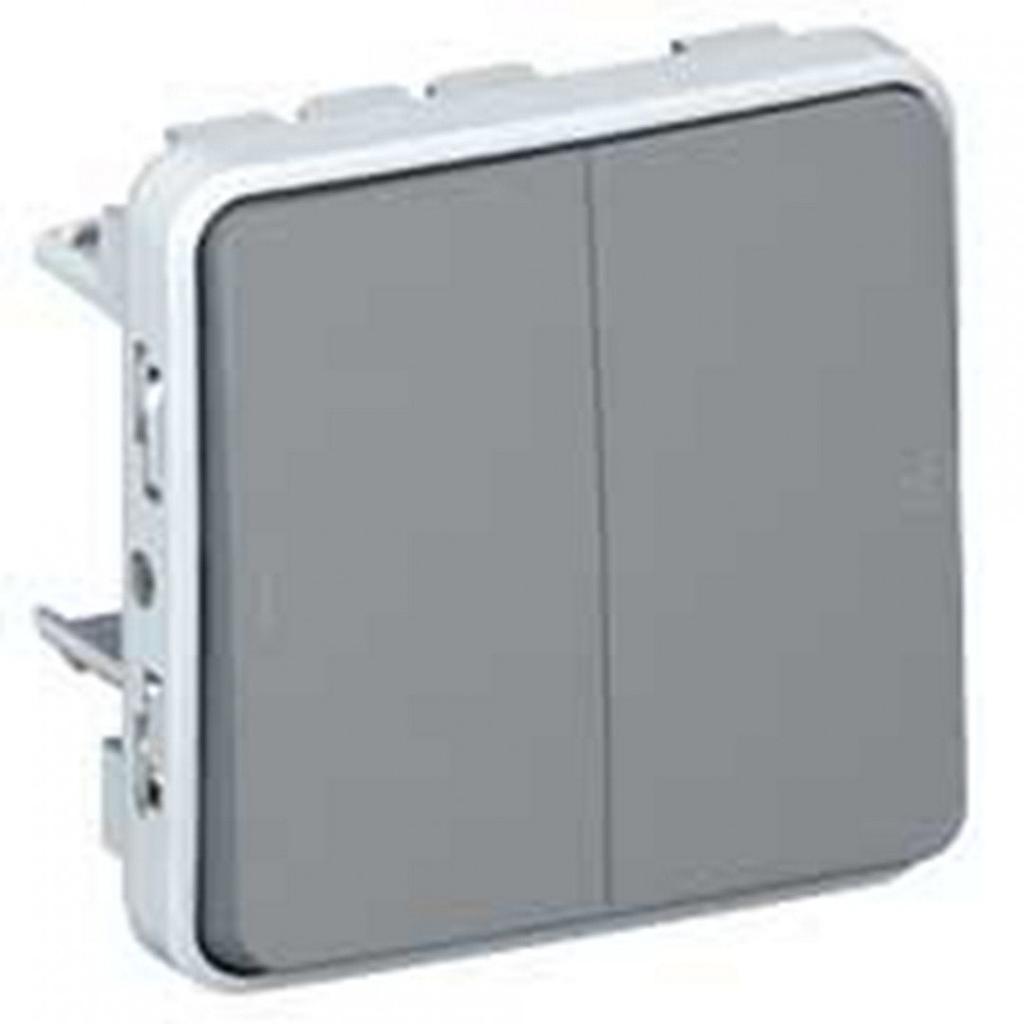 PREKIDAČ SERIJSKI - MEHANIZAM - 10A - SIVI - IP55 - 069525 - PLEXO - LEGRAND