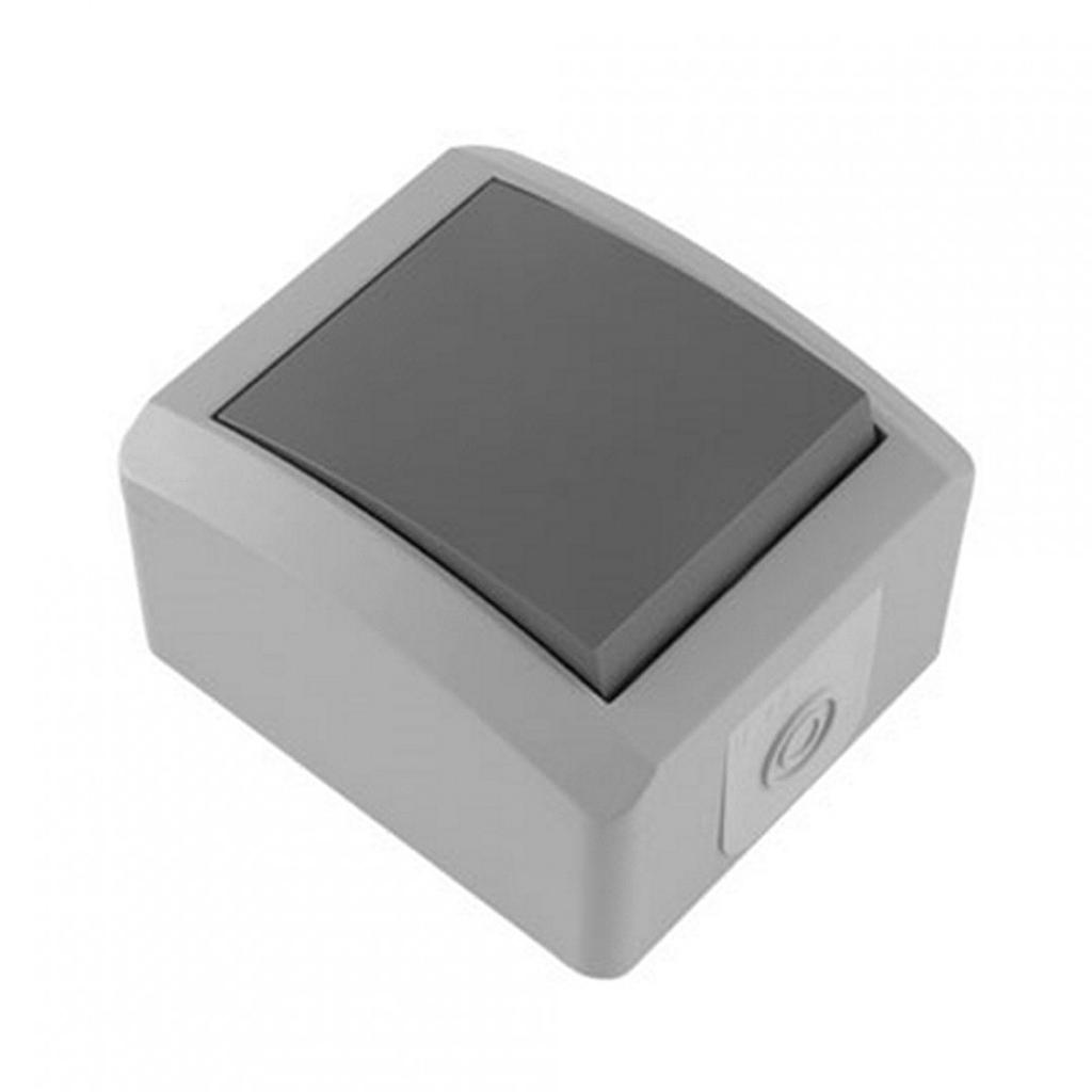 PREKIDAČ IZMJENIČNI - NADŽBUKNI - 12.23.005 - SIVI - IP44 - METALKA MAJUR