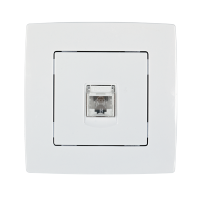 CITY KOMPJUTERSKA CAT.6 UTIČNICA - BIJELA METALIK