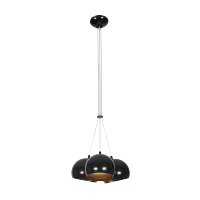 PEARL LUSTER 3xE27 CRNA/ZLATNA