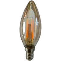 LED filament žarulja 4W, E14, 2300K