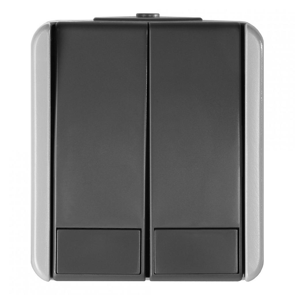 TEM ČATEŽ PREKIDAČ SERIJSKI - NADŽBUKNI - SIVI - 10A IP44