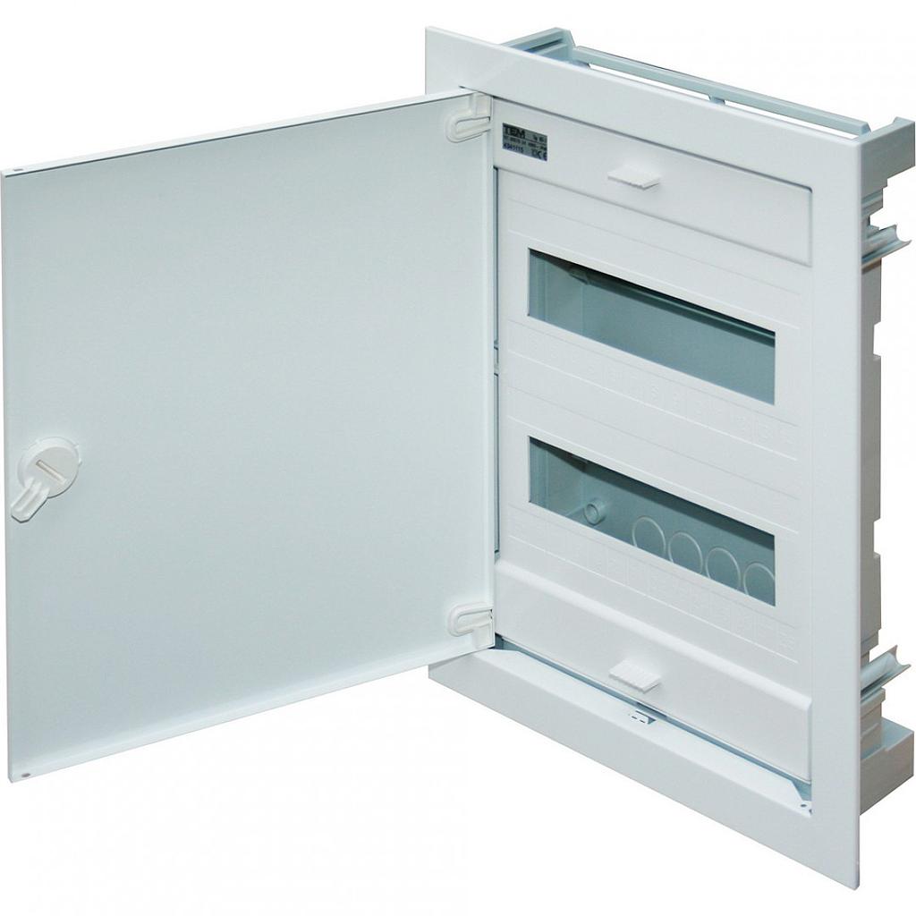 TEM ČATEŽ RAZDJELNIK 2-REDNI - PODŽBUKNI - 24+4 MJESTA - METALNA BIJELA VRATA