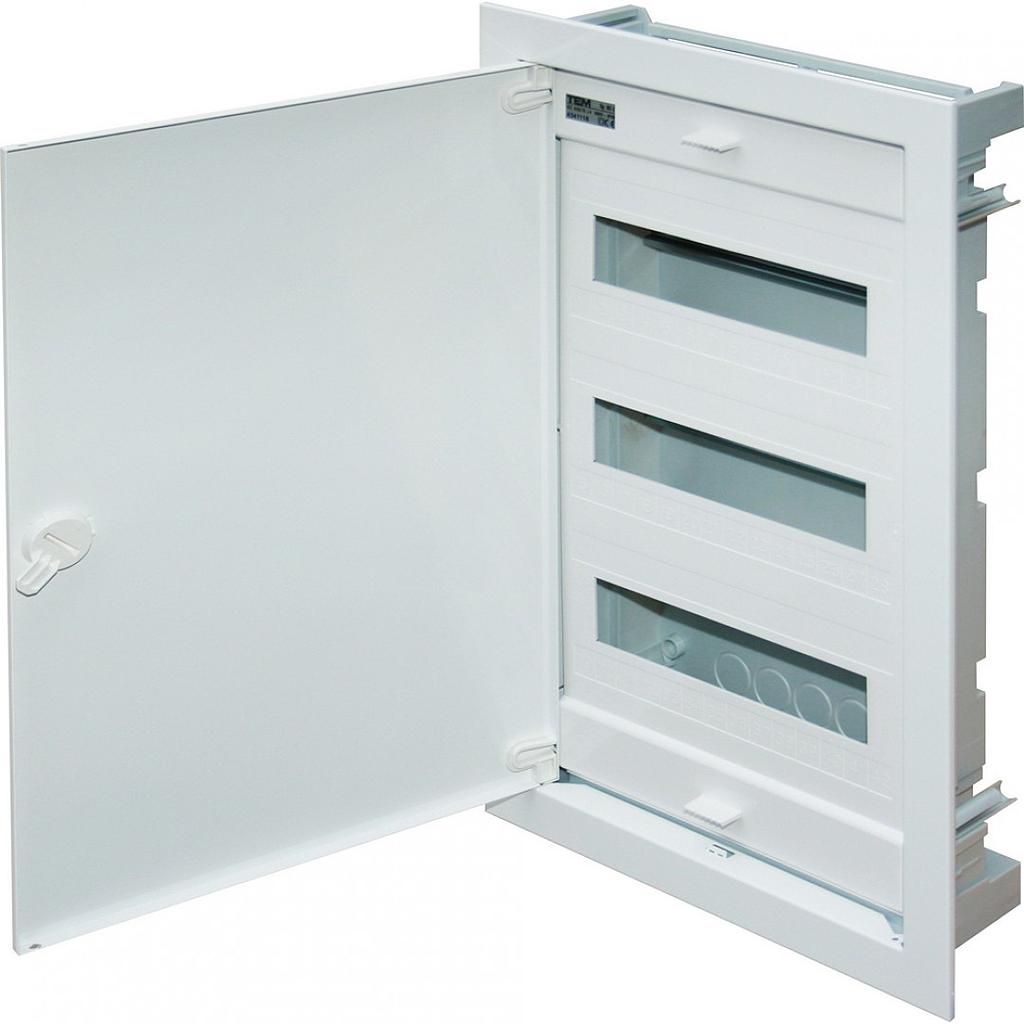 TEM ČATEŽ RAZDJELNIK 3-REDNI - PODŽBUKNI - 36+6 MJESTA - METALNA BIJELA VRATA