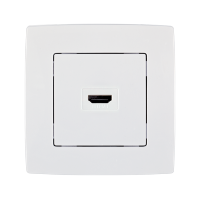 CITY HDMI UTIČNICA - BIJELA METALIK