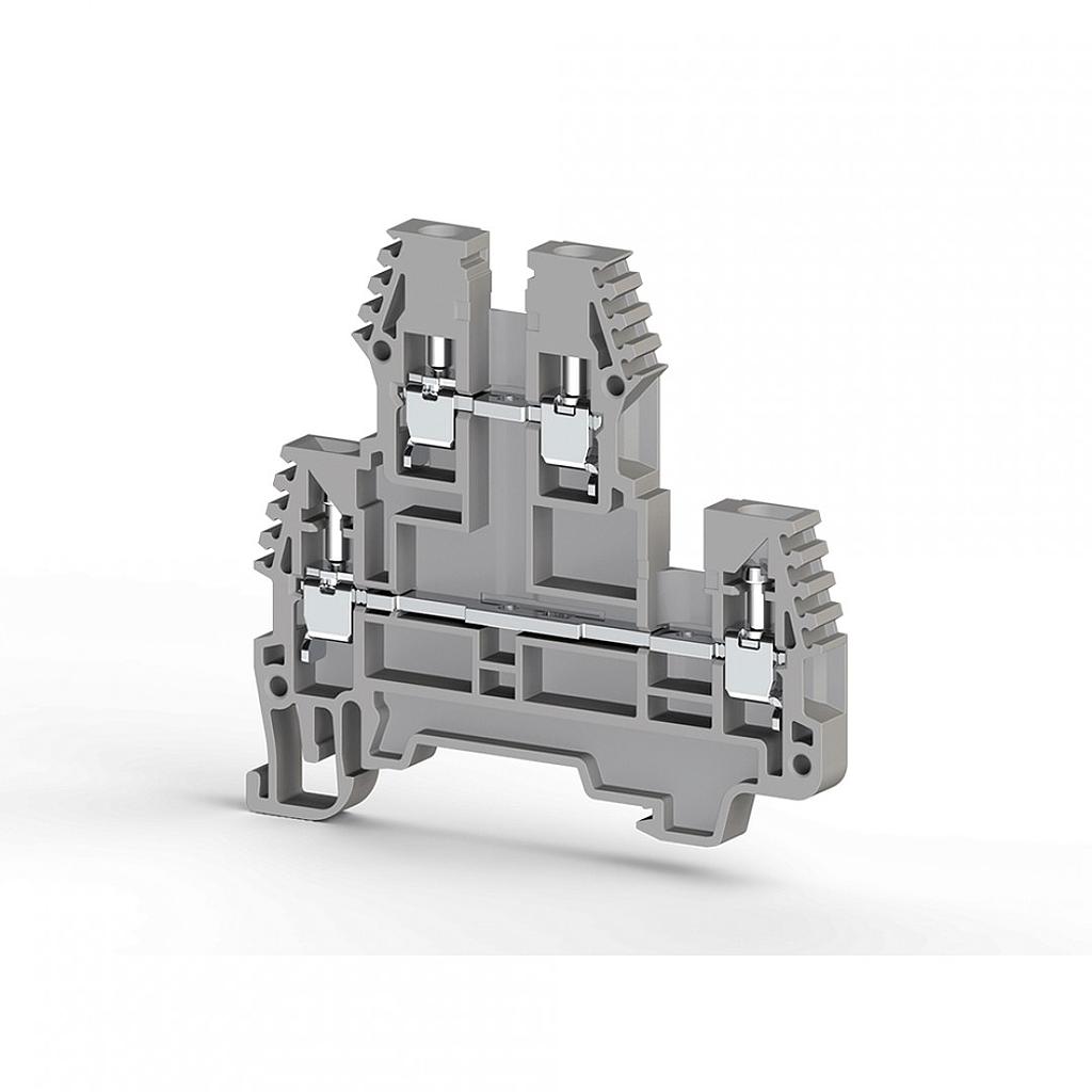 STEZALJKA REDNA PIK - SIVA - 2-KATNA - 2,5MM2 - KLEMSAN