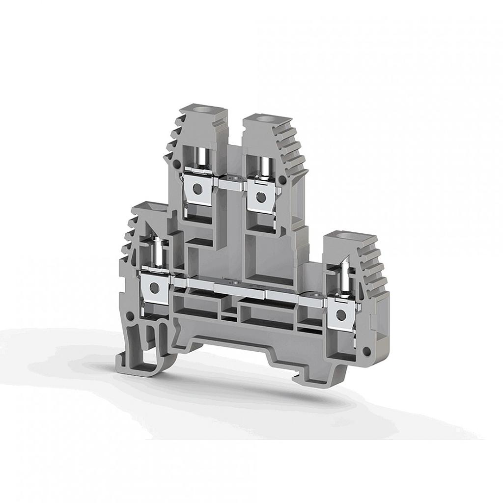 STEZALJKA 4MM2 REDNA PIK SIVA 2-KATNA KLEMSAN