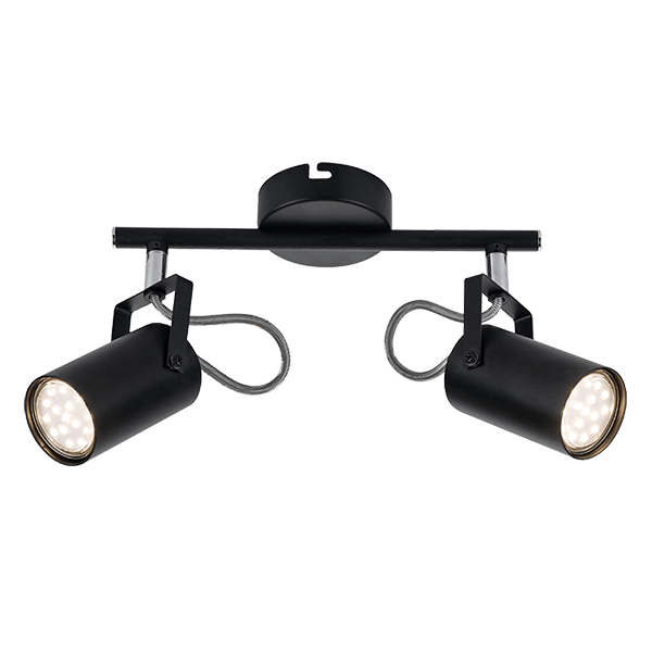 IZZY REFLEKTOR 2xGU10 CRNI