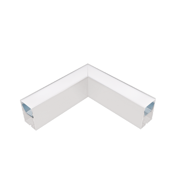 L-KUT ZA LED PROFILE S77 SERIJE BIJELI NADGRADNI