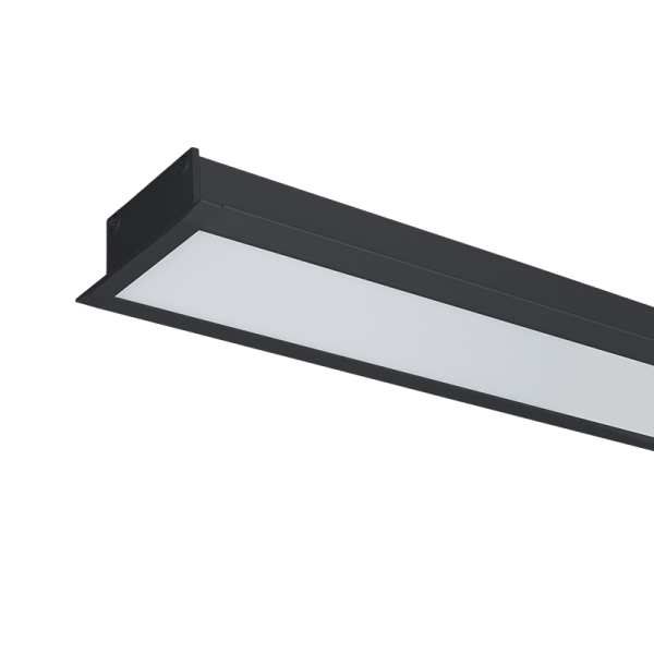 LED PROFILI UGRADNI S48 32W 4000K 1500MM CRNI