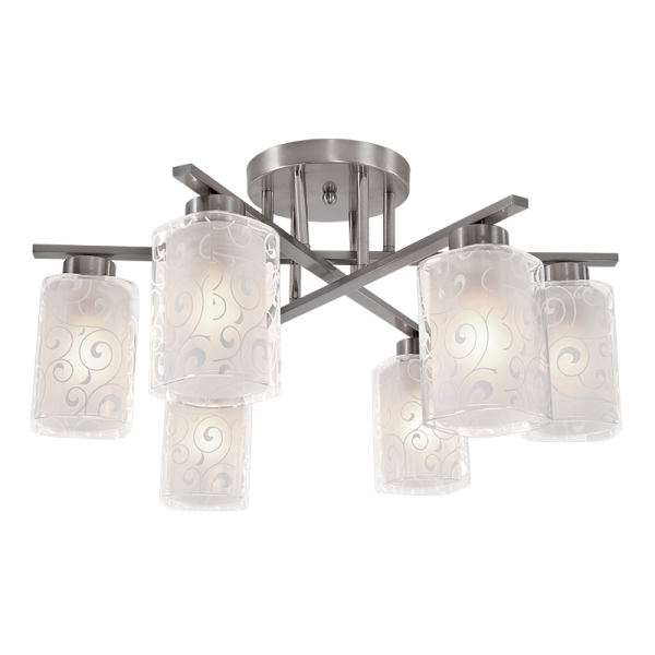 LUSTER LEXI 6XE27 IP20 SATENSKI NIKAL