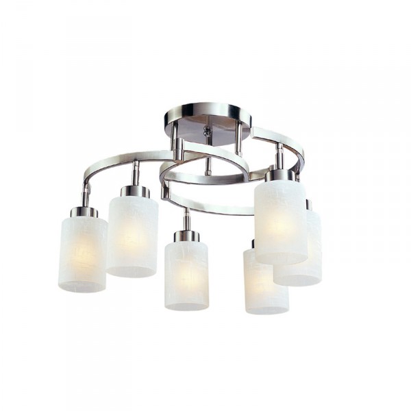 LUSTER ADEL 6XE27 IP20 SATENSKI NIKAL