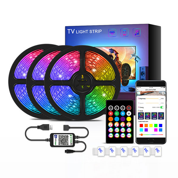 BLUETOOTH SET TV LED TRAKA 3М 5V+USB, sa daljinskim upravljačem