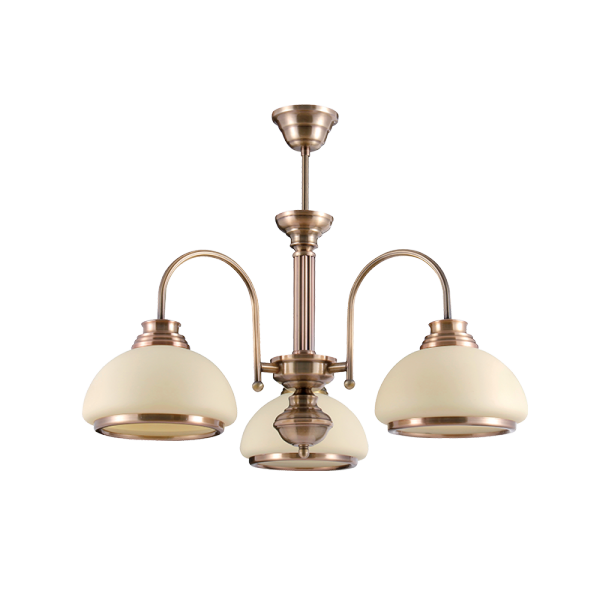 LUSTER KRISTA 3XE27 IP20 ANTIKNI MJED