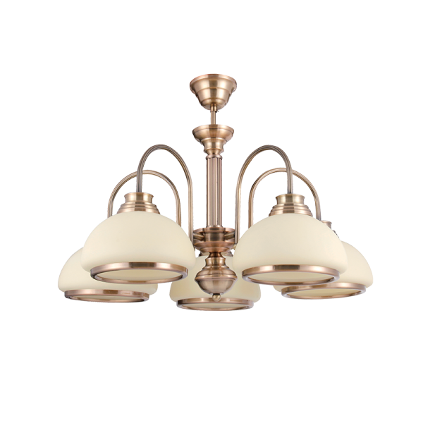 LUSTER KRISTA 5XE27 IP20 ANTIKNI MJED