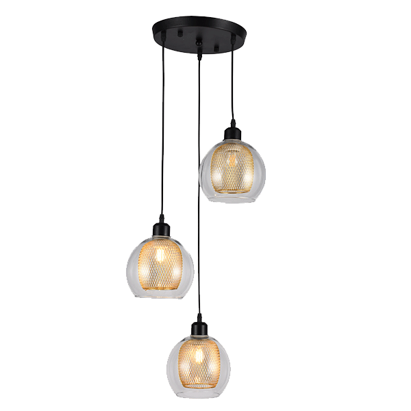 JADE VISILICA 3XE27 CRNA