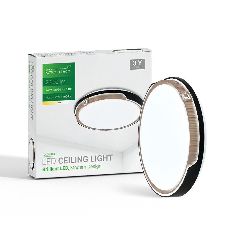 LED plafonjera Green Tech 24W, 4000K, promjer 39cm