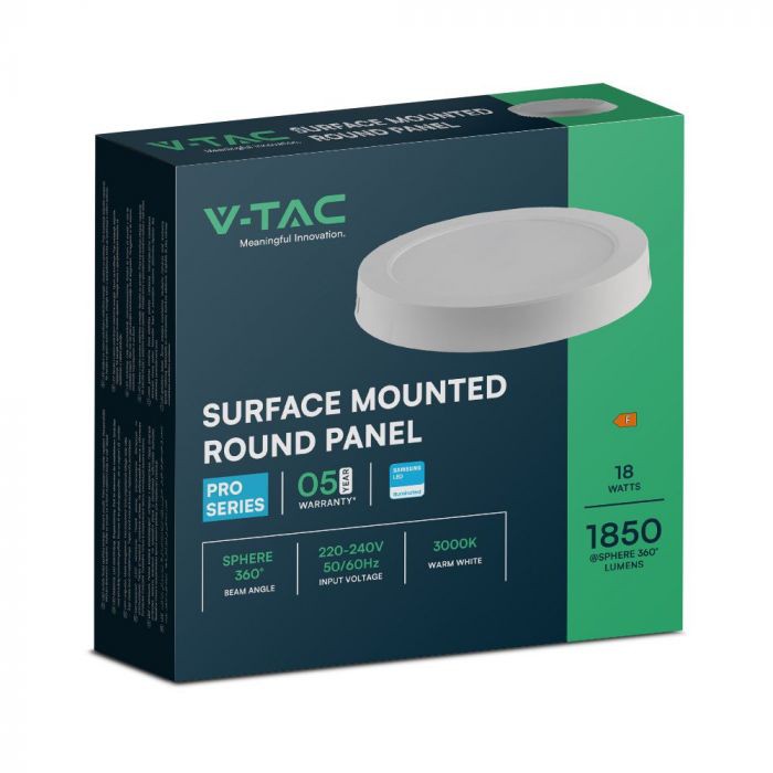 18W LED nadgradni panel Samsung čip - AKCIJA - set 3 komada