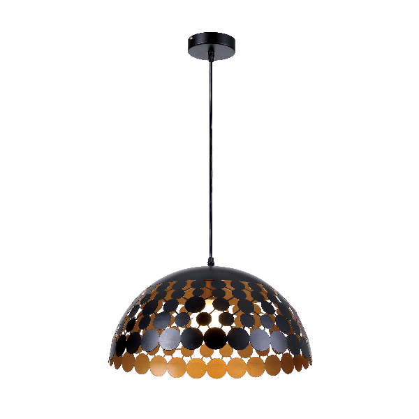 GALAXY VISILICA 1XE27 CRNA/ZLATO