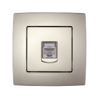 CITY KOMPJUTERSKA CAT.6 UTIČNICA - ŠAMPANJ METALIK