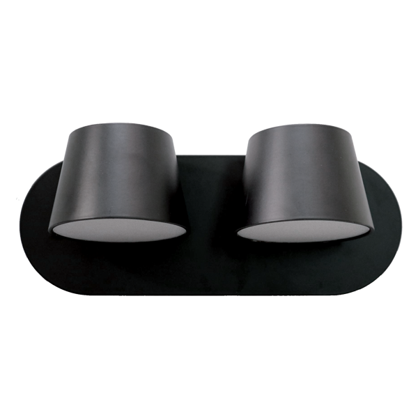 MALIA LED ZIDNA SVJETILJKA 2X12W 4200K CRNA