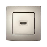 CITY HDMI UTIČNICA - ŠAMPANJ METALIK