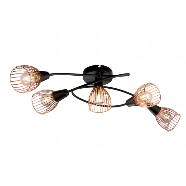 AMBIX REFLEKTOR 5XE14 CRNA/BAKAR