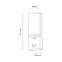 LED zidna svjetiljka sa senzorom Green Tech 15W, 3000K, bijela boja