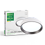 LED plafonjera Green Tech, 12W, 4000K, IP20, bijela + antracit, promjer 25,8 cm