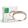 LED plafonjera Green Tech, 12W, 4000K, IP20, zlatna, promjer 25,8